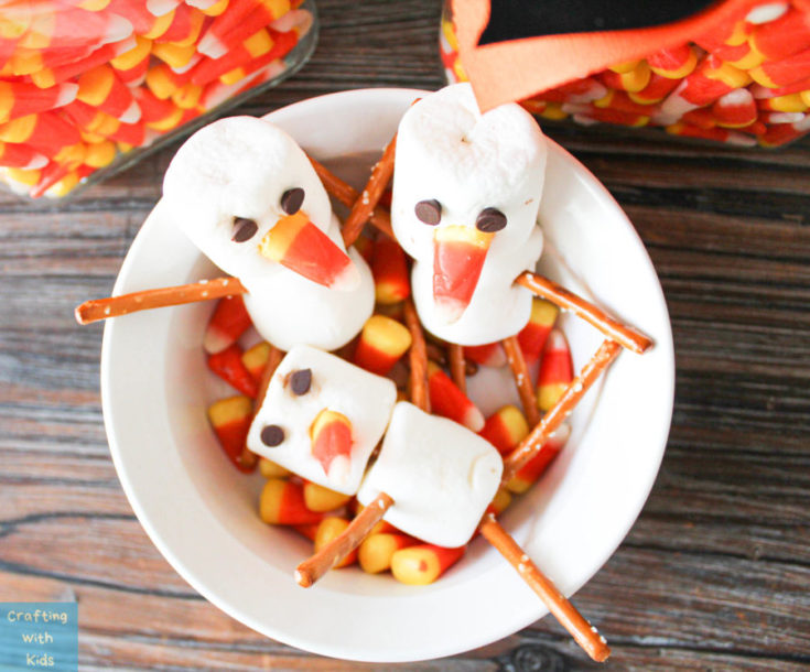 Halloween Snowman snack