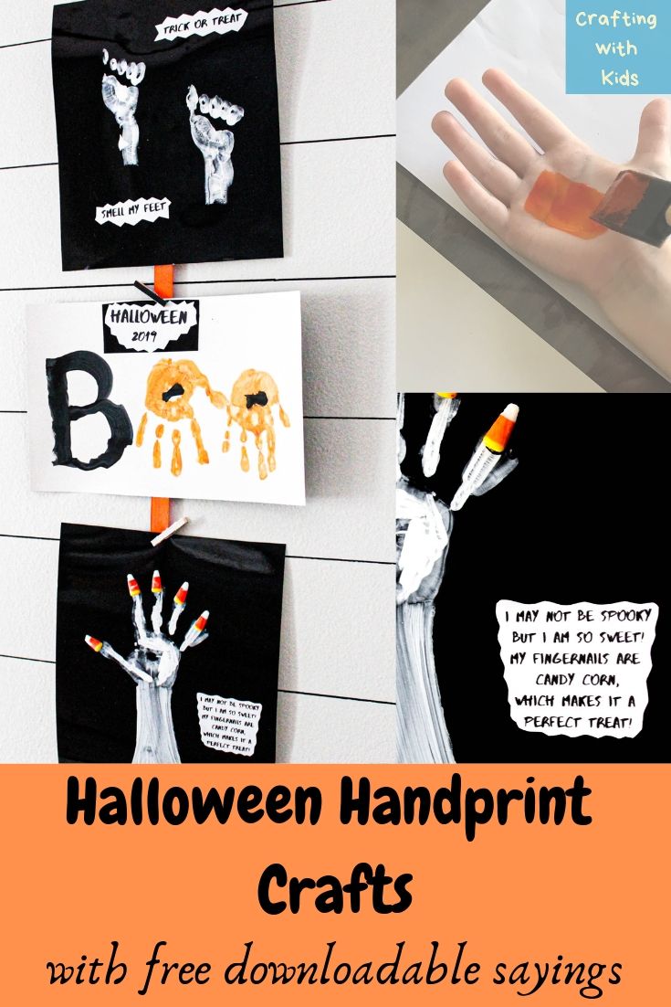 Halloween handprint craft