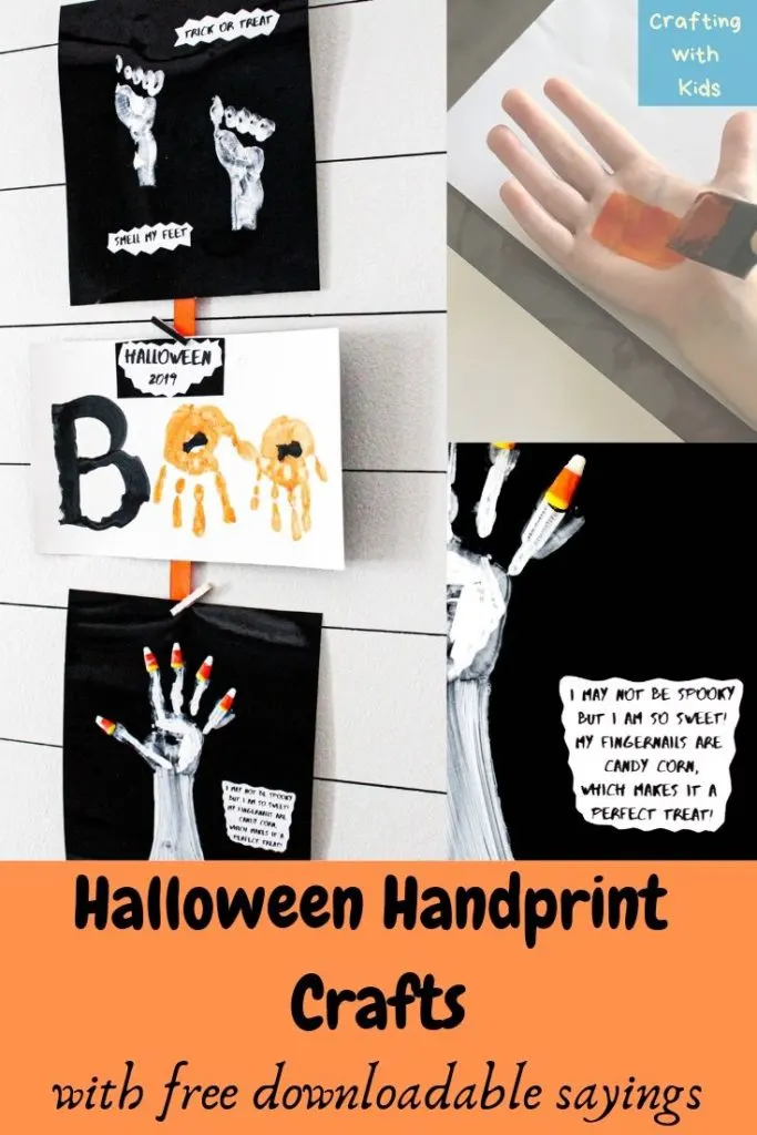 halloween handprint crafts
