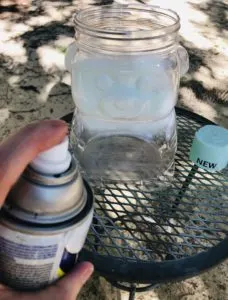 spray painting animal cracker bear jug