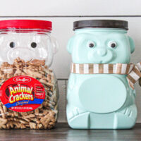 animal cracker bear jug reused