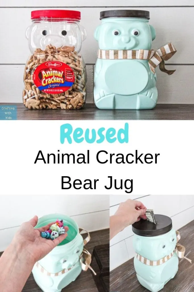 Animal Cracker Bear Jug turned piggy bank