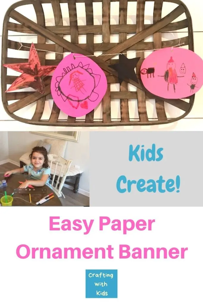 Kid Created Paper Ornament Banner