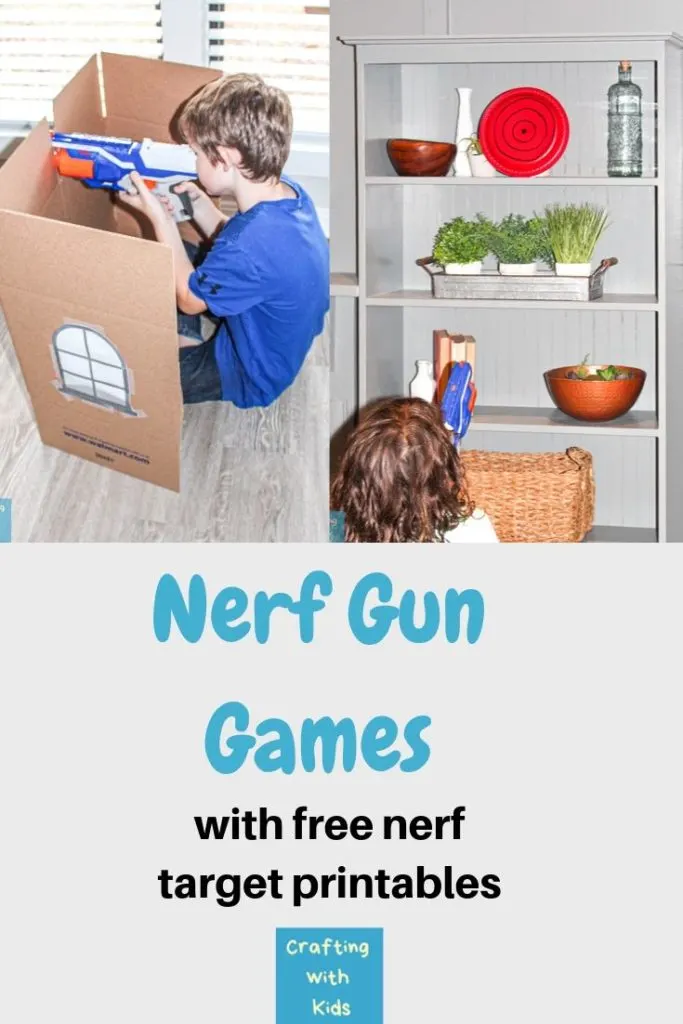 nerf gun games with nerf targets from household items