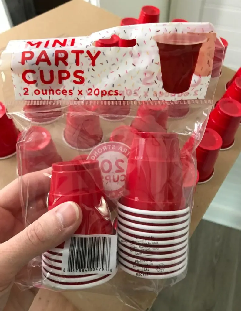 mini party cups