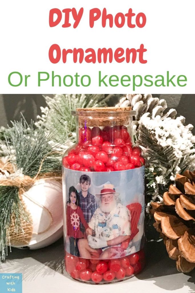 DIY photo ornament or photo keepsake