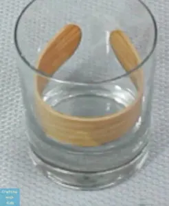 letting craft sticks sit in cup 