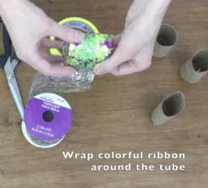 decorating toilet paper roll bracelet