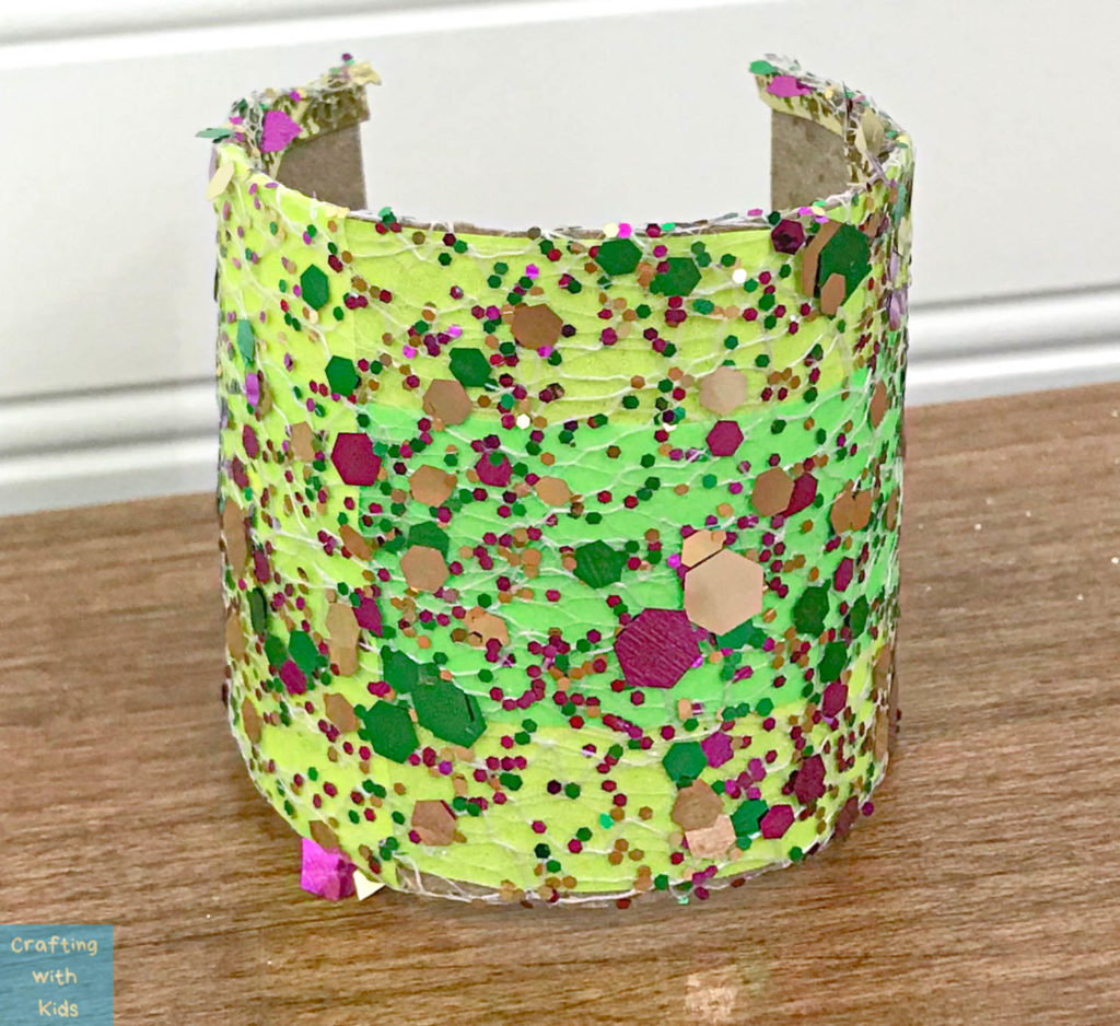 DIY MARDI GRAS CUFF BRACELET FOR KIDS