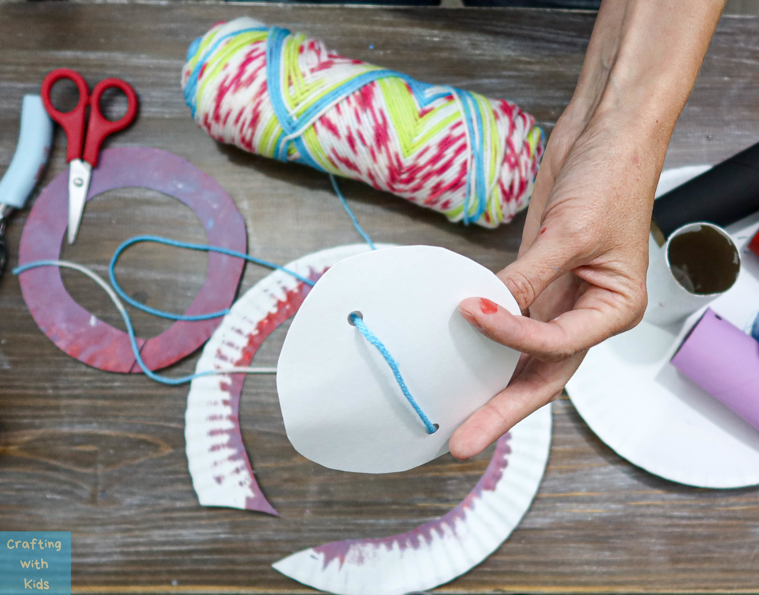 Easiest Toilet Paper Roll Wind Chimes from Toilet Paper Tubes