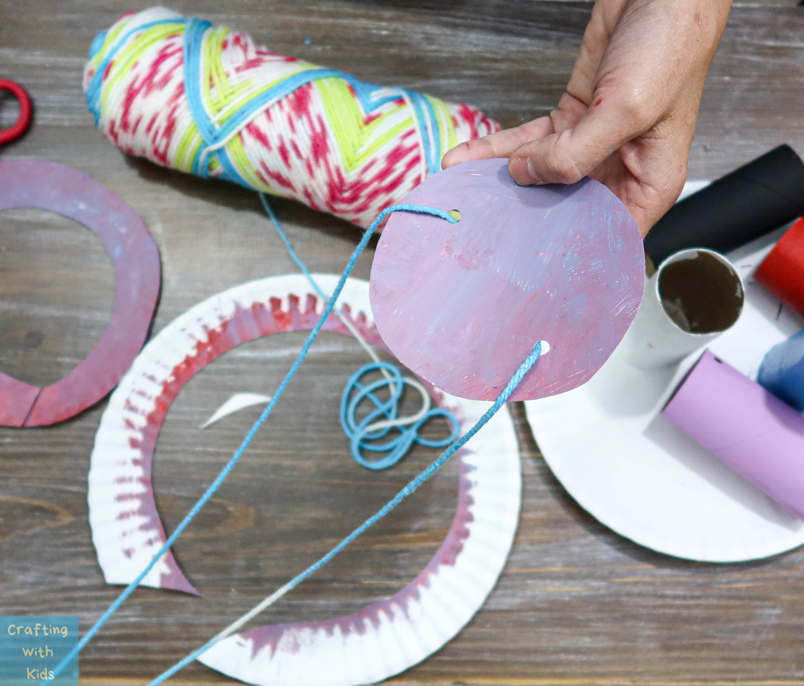 Easiest Toilet Paper Roll Wind Chimes from Toilet Paper Tubes