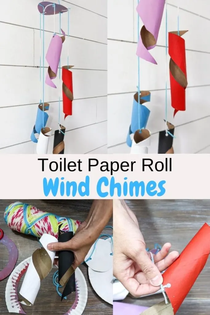 toilet paper tube wind chimes