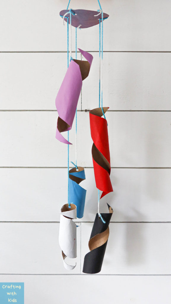 toilet paper tube wind chime
