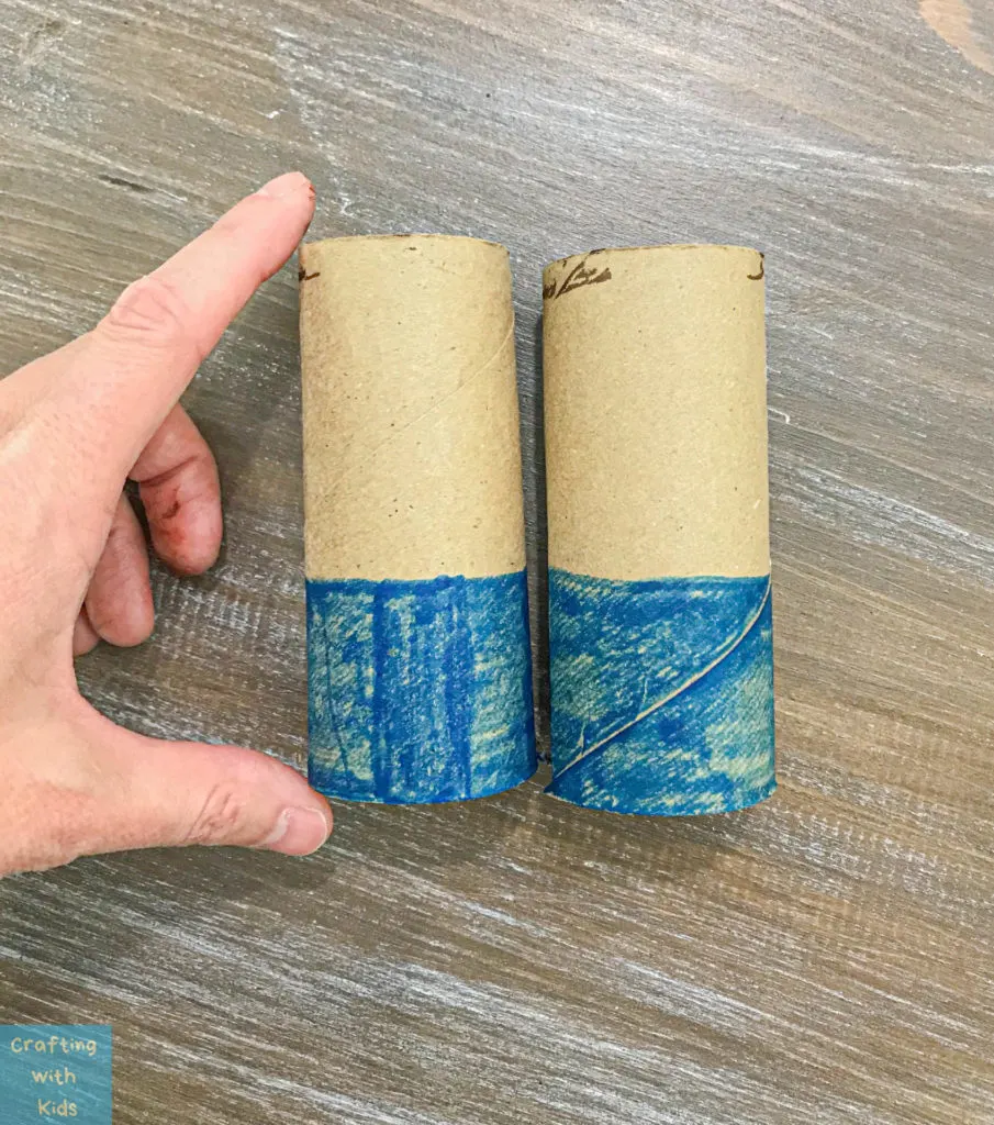 colored toilet paper tubes