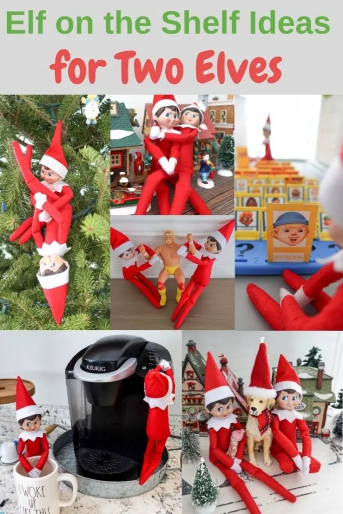 Elf on the Shelf ideas two elves