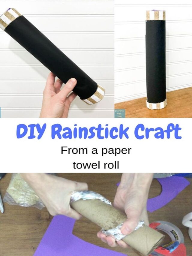 RAINSTICK CRAFT FROM A PAPER TOWEL ROLL