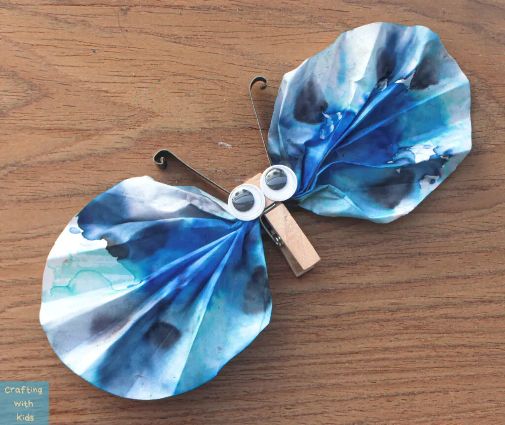 coffee filter butterfly craft