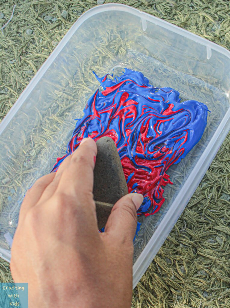 rock dip painting