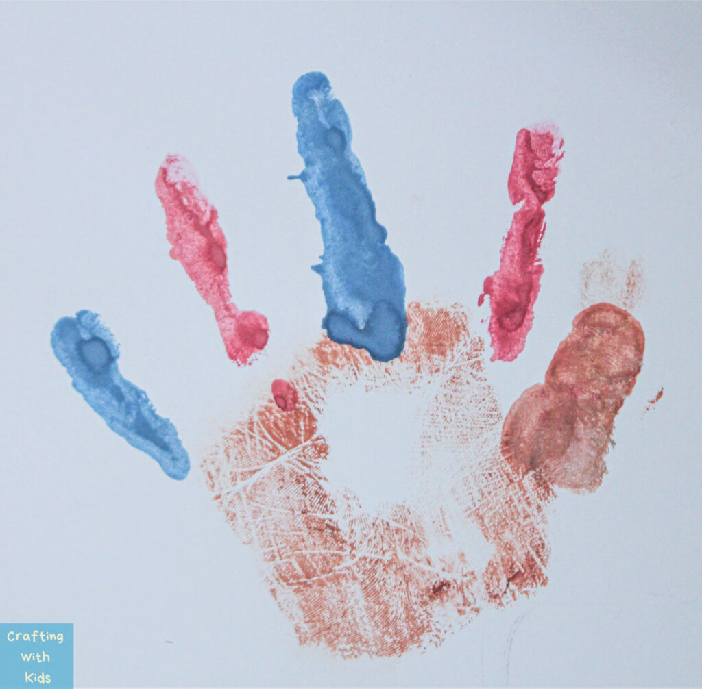 Turkey handprint art