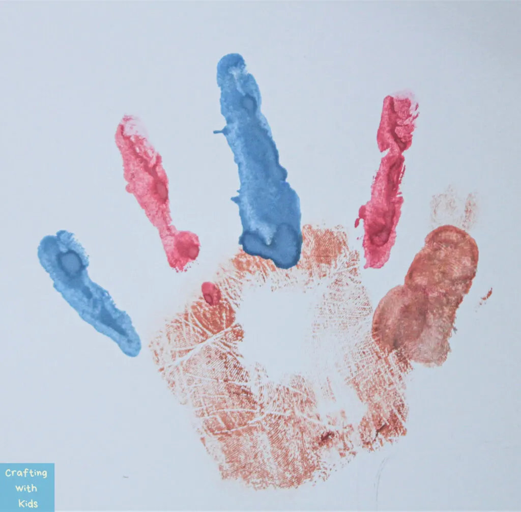 Turkey handprint art