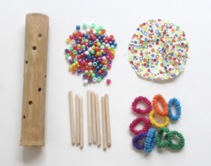 Bamboo Rain Stick Colors - Coloring Kit for Kids