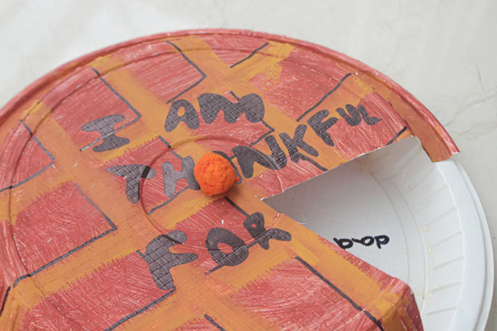 'I am thankful for' Thanksgiving kids craft