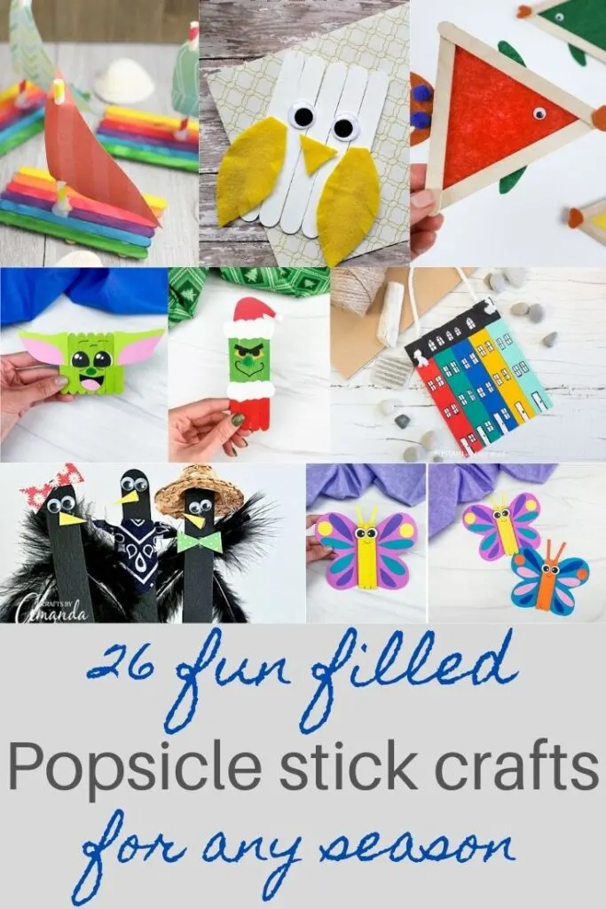popsicle stick crafts for kids for any season