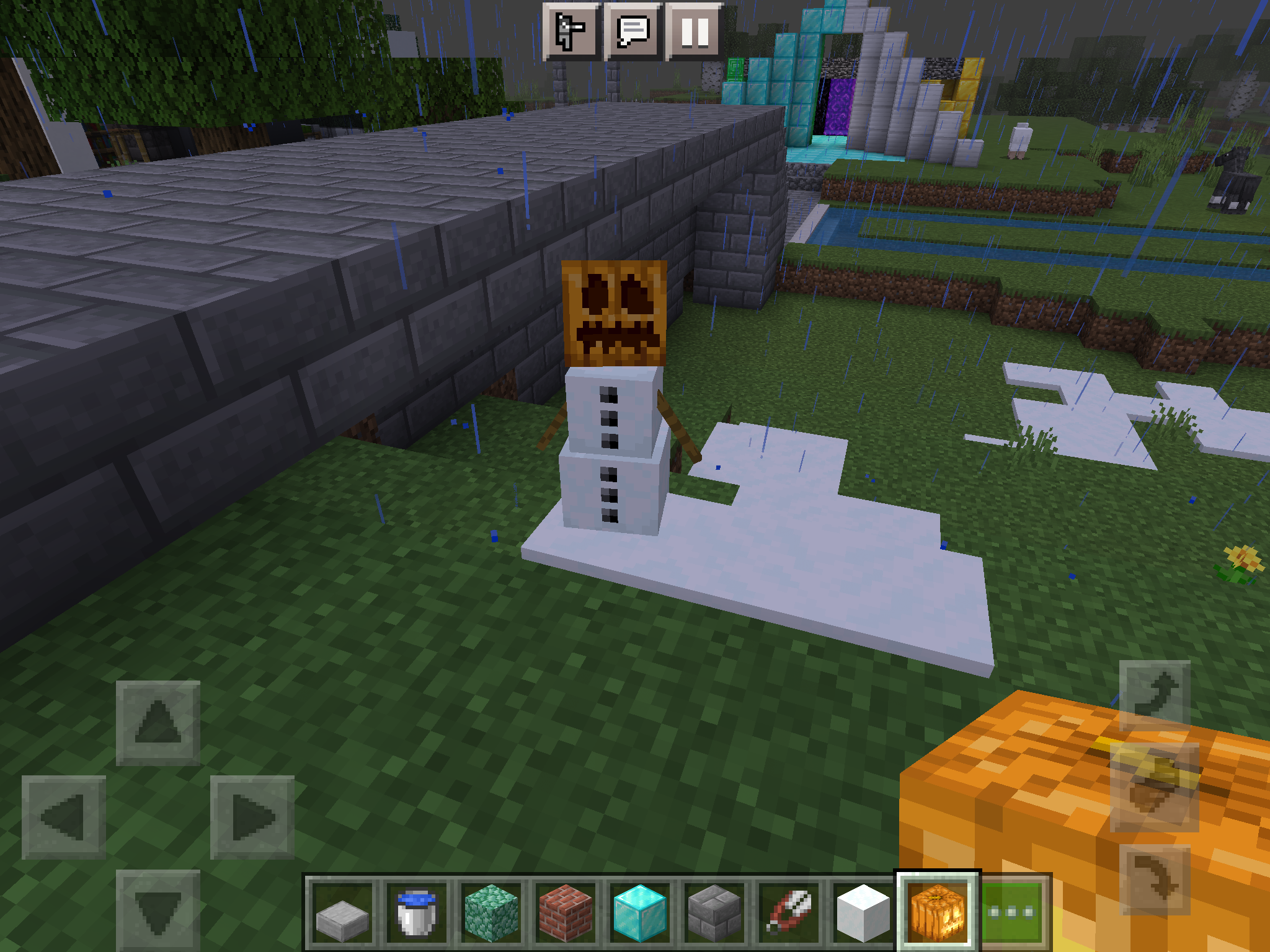  snow golem in Minecraft