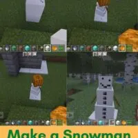 how to make a snowman in Minecraft