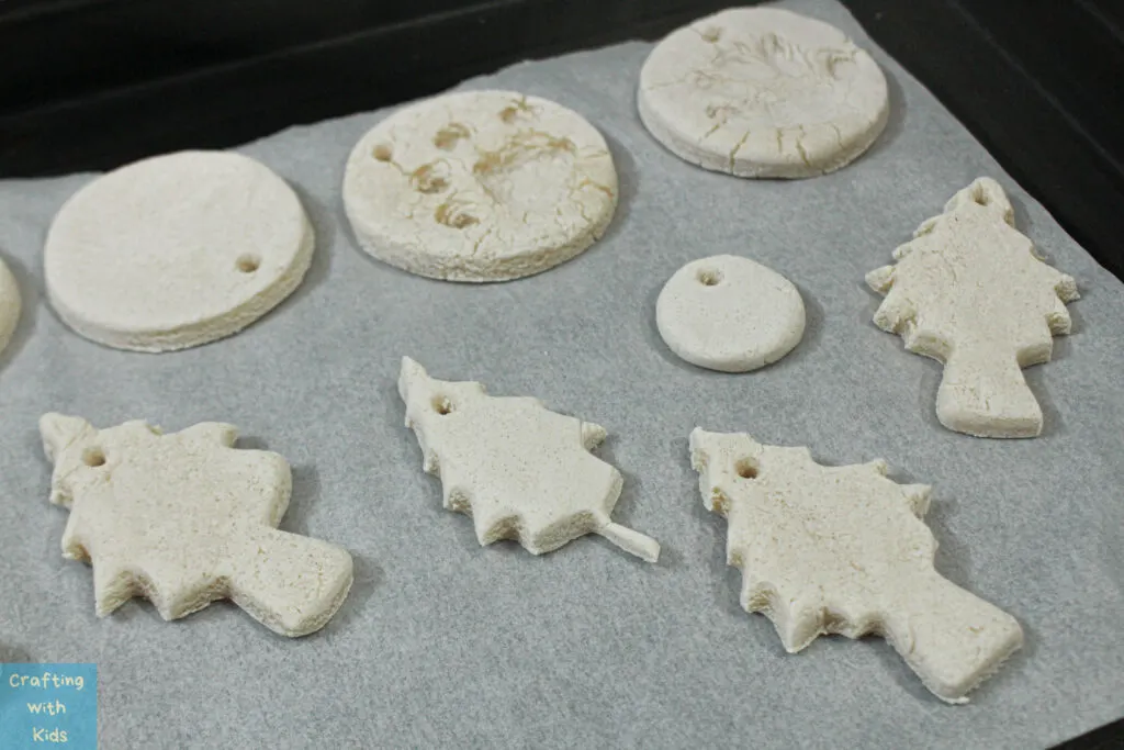 baking salt dough ornaments_