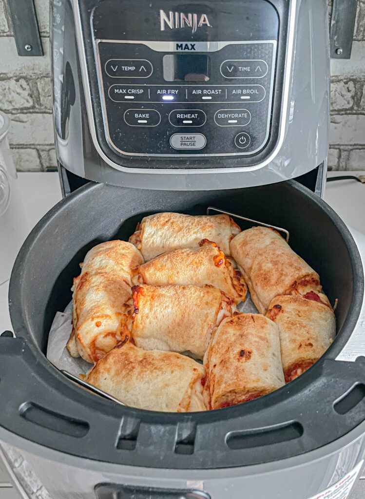cooked air fry pizza rolls