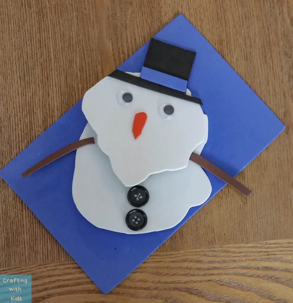 easy melting snowman craft