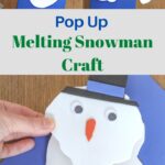 melting snowman craft for kids