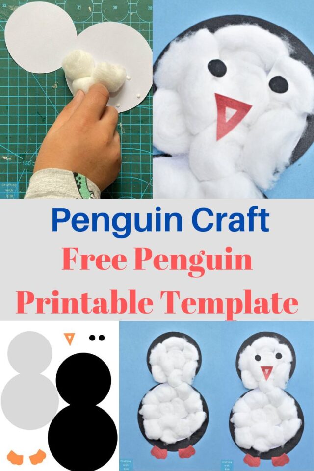 Preschool Penguin Craft with Free Penguin Printable Template