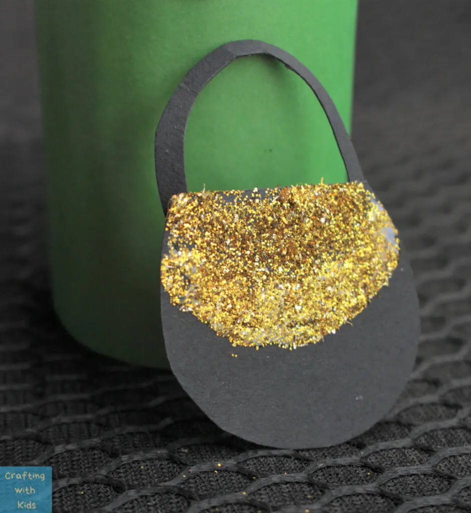 gold purse finished for Leprechaun Toilet Paper roll