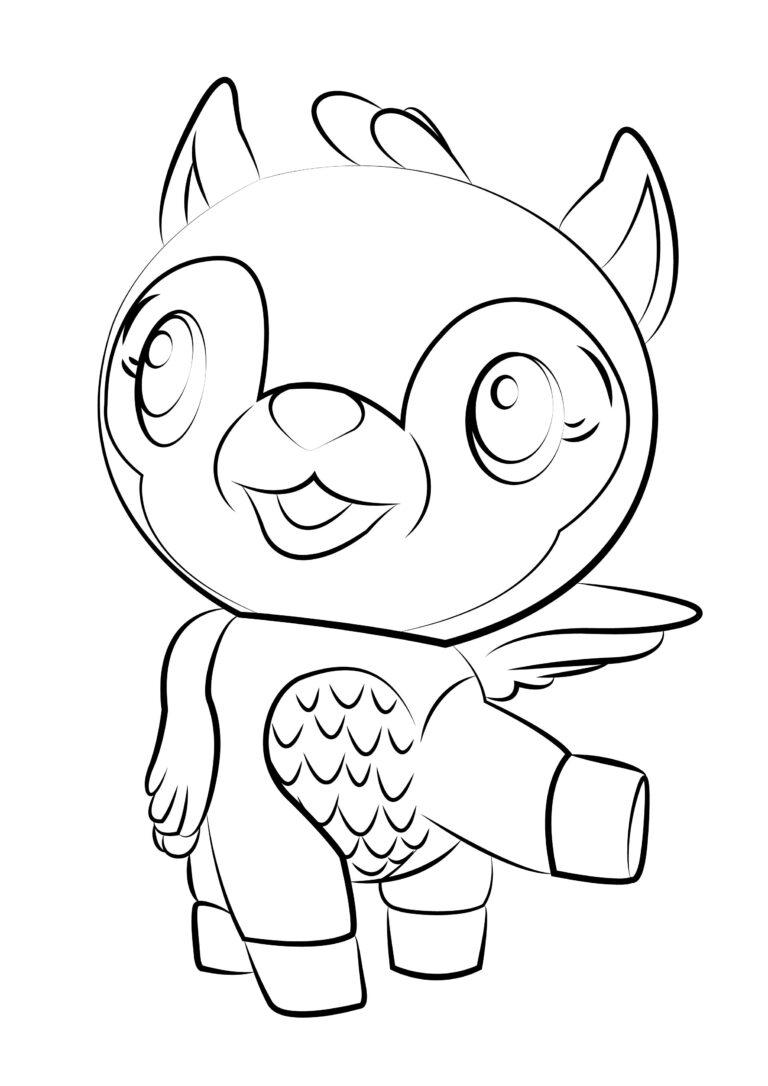 Six FREE Printable Hatchimals Coloring Pages