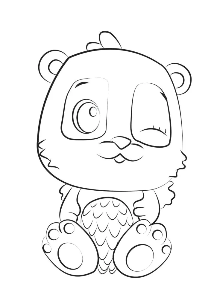 Hatchimal coloring page