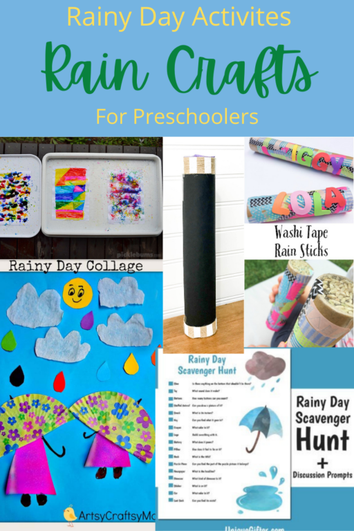 Twenty Rain Crafts and Rainy Day Activities for Preschoolers