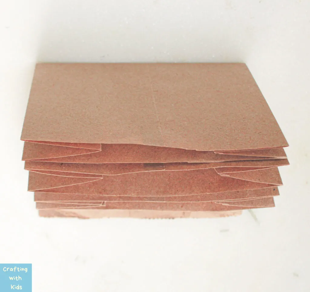 flip book from paper bag