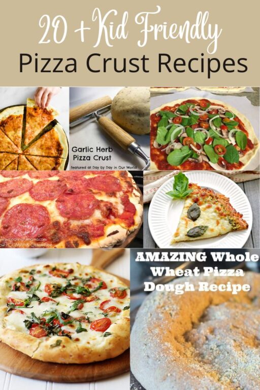 Twenty Types of Pizza Crust and Pizza Recipes that Kids will Love to Eat