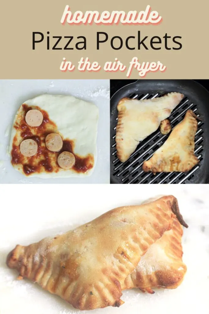 homemade pizza pockets in the air fryer