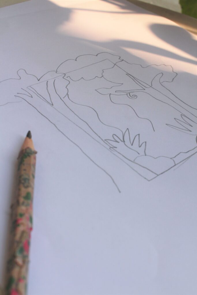 drawing rainforest Diorama ideas
