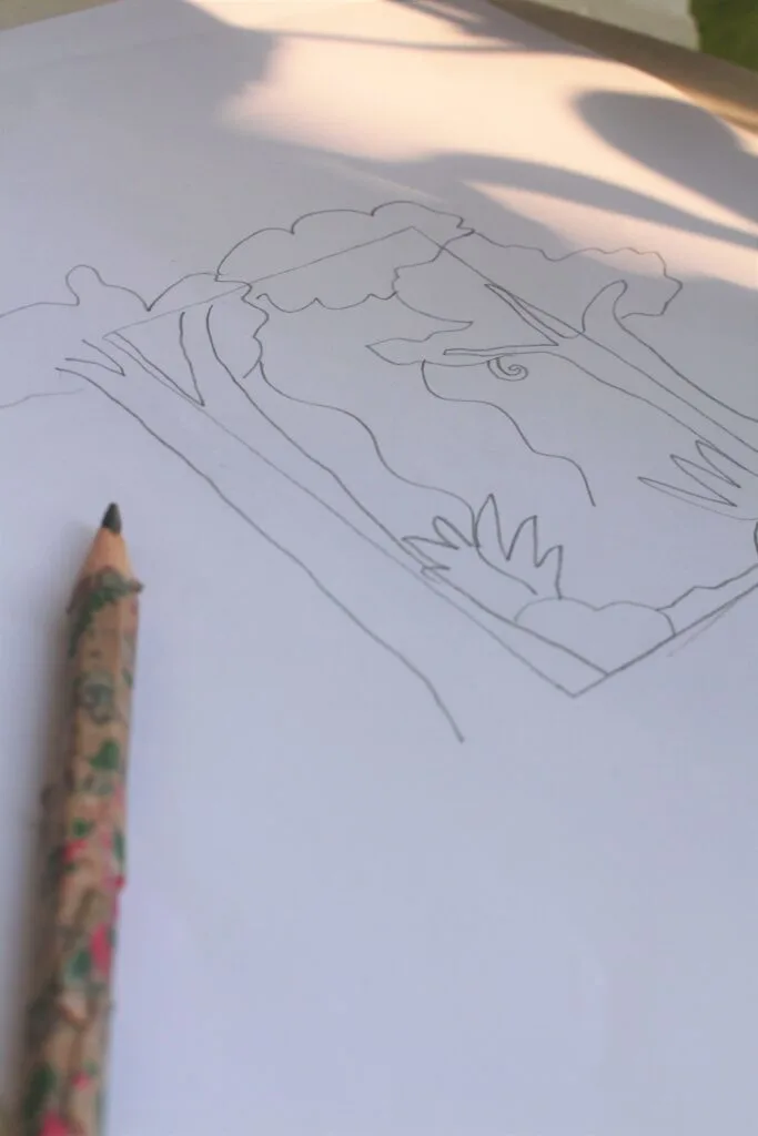 drawing rainforest Diorama ideas