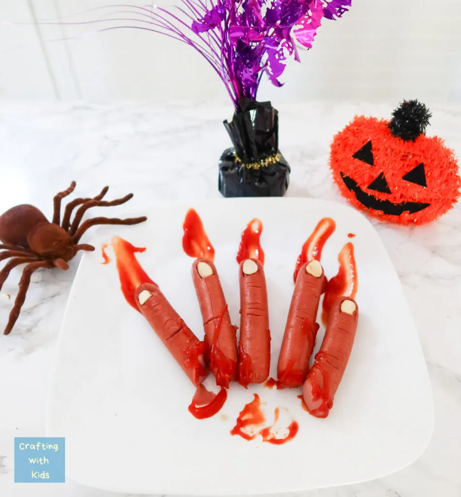 Halloween Finger Hotdogs For A Fun Kids Halloween Treat   Halloween Hotdog Fingers 1 950x1024 .webp