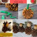 holiday pine cone crafts for kids
