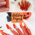 Halloween Hotdog fingers