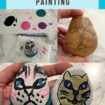 cat rock painting