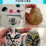 cat rock painting