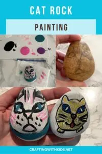 cat rock painting