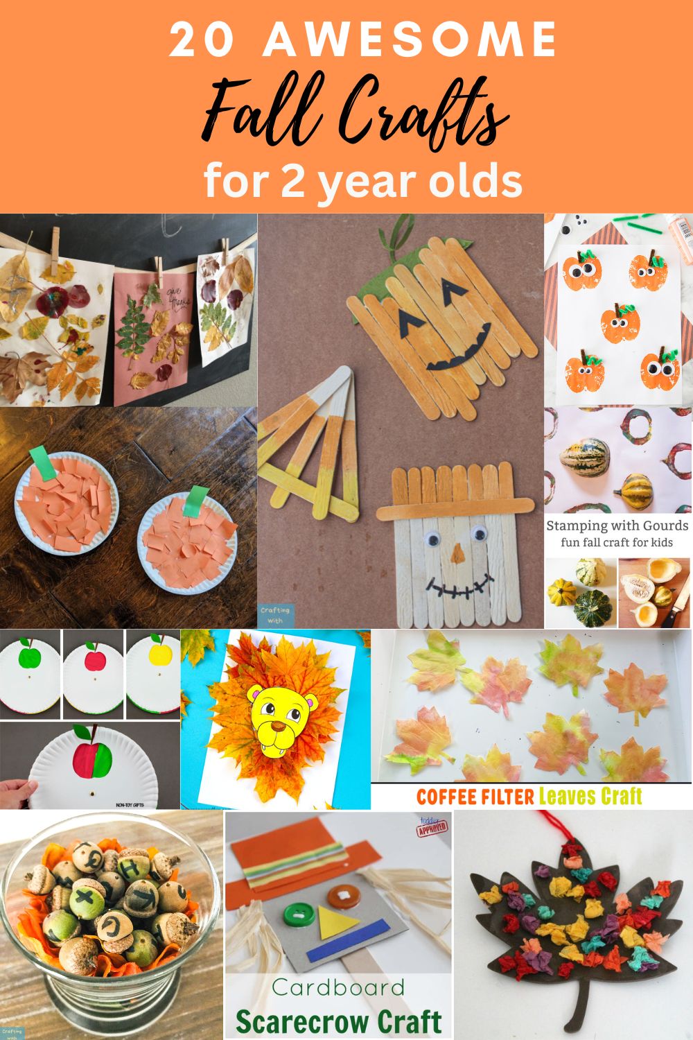 20 fall crafts for 2 year olds